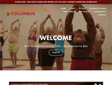 Tablet Screenshot of bikramhotyogacolumbus.com